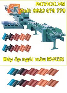 Dây chuyền ép ngói xi măng màu