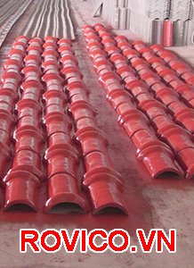 Máy ép ngói xi măng màu