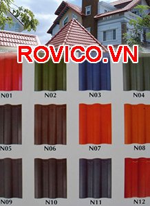 Máy ép ngói màu không nung